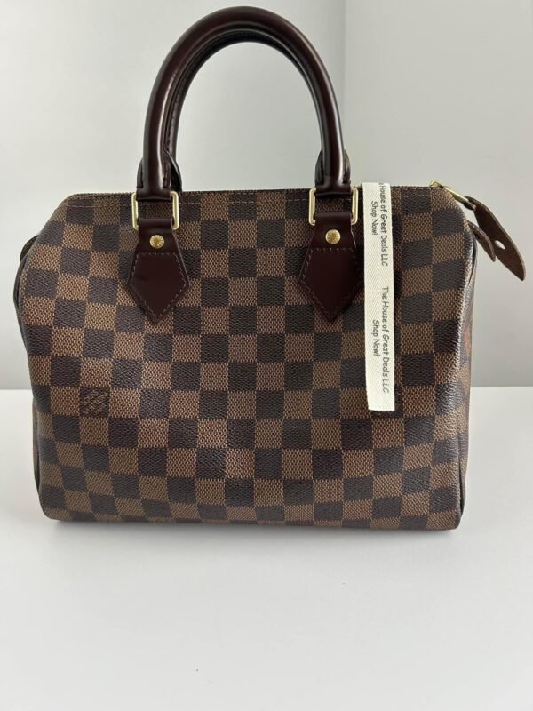 Louis Vuitton Speedy 25 Damier Ebene Satchel