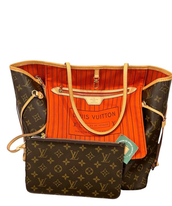 Louis Vuitton Neverfull Monogram Pimento Mm with pouch