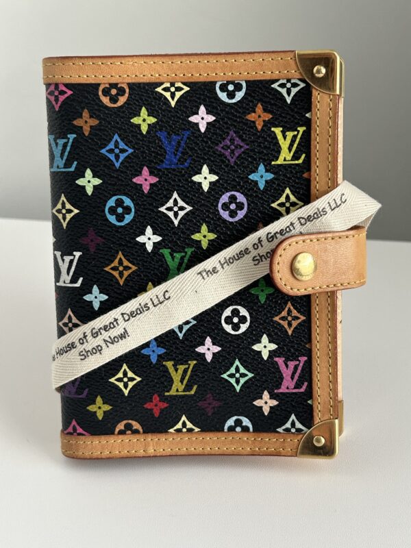 Louis Vuitton Agenda PM Multicolor Black Monogram