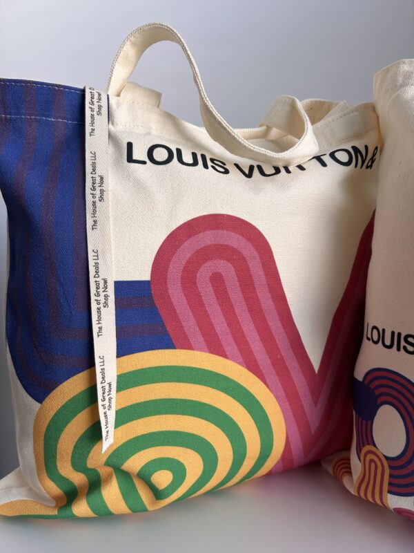 Louis Vuitton LIMITED Edition Shenzhen 2021 Eco Canvas Tote Bag Exhibition - Image 2