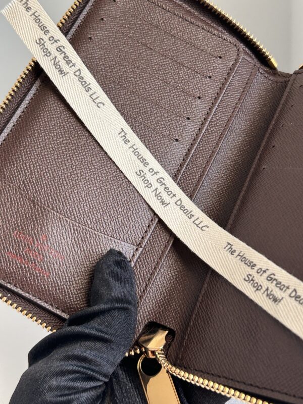 Louis Vuitton Compact Zippy Wallet Damier Ebene - Image 7