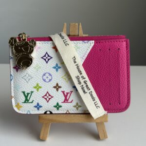 Louis Vuitton Romy Card Holder Wallet Takahasi Murakami Kawaii Pink
