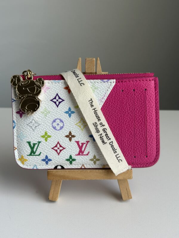 Louis Vuitton Romy Card Holder Wallet Takahasi Murakami Kawaii Pink