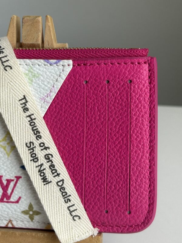 Louis Vuitton Romy Card Holder Wallet Takahasi Murakami Kawaii Pink - Image 4
