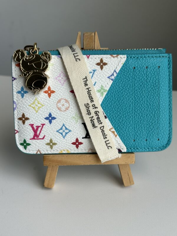 Louis Vuitton Romy Card Holder Wallet Takahashi Murakami Kabira Blue