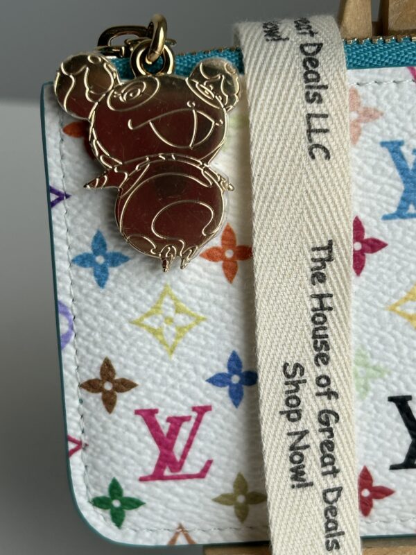 Louis Vuitton Romy Card Holder Wallet Takahashi Murakami Kabira Blue - Image 3