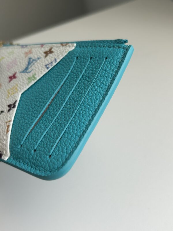 Louis Vuitton Romy Card Holder Wallet Takahashi Murakami Kabira Blue - Image 6