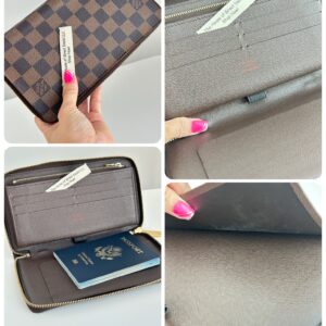 Louis Vuitton Zippy Passport Organizer Wallet Ebene - Image 9
