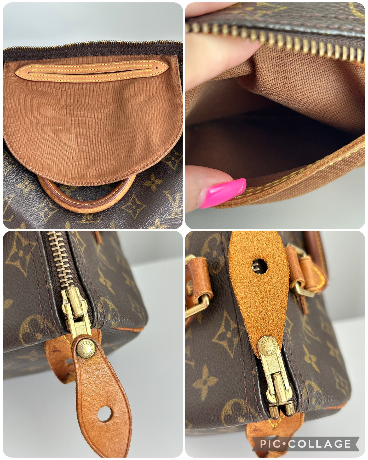 Louis Vuitton Speedy 25 Monogram Made- 1998 - Bag Charm NOT included - Image 7