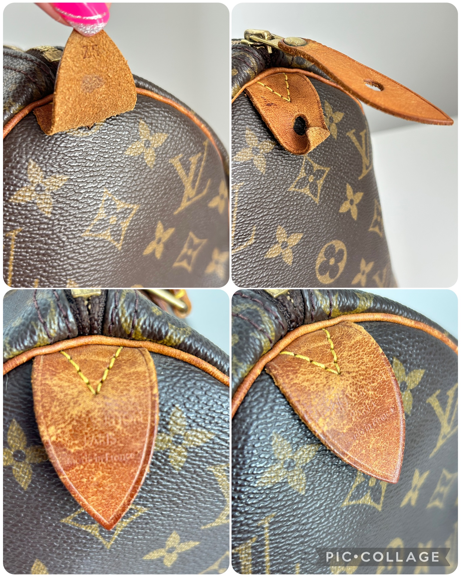 Louis Vuitton Speedy 25 Monogram Made- 1998 - Bag Charm NOT included - Image 6