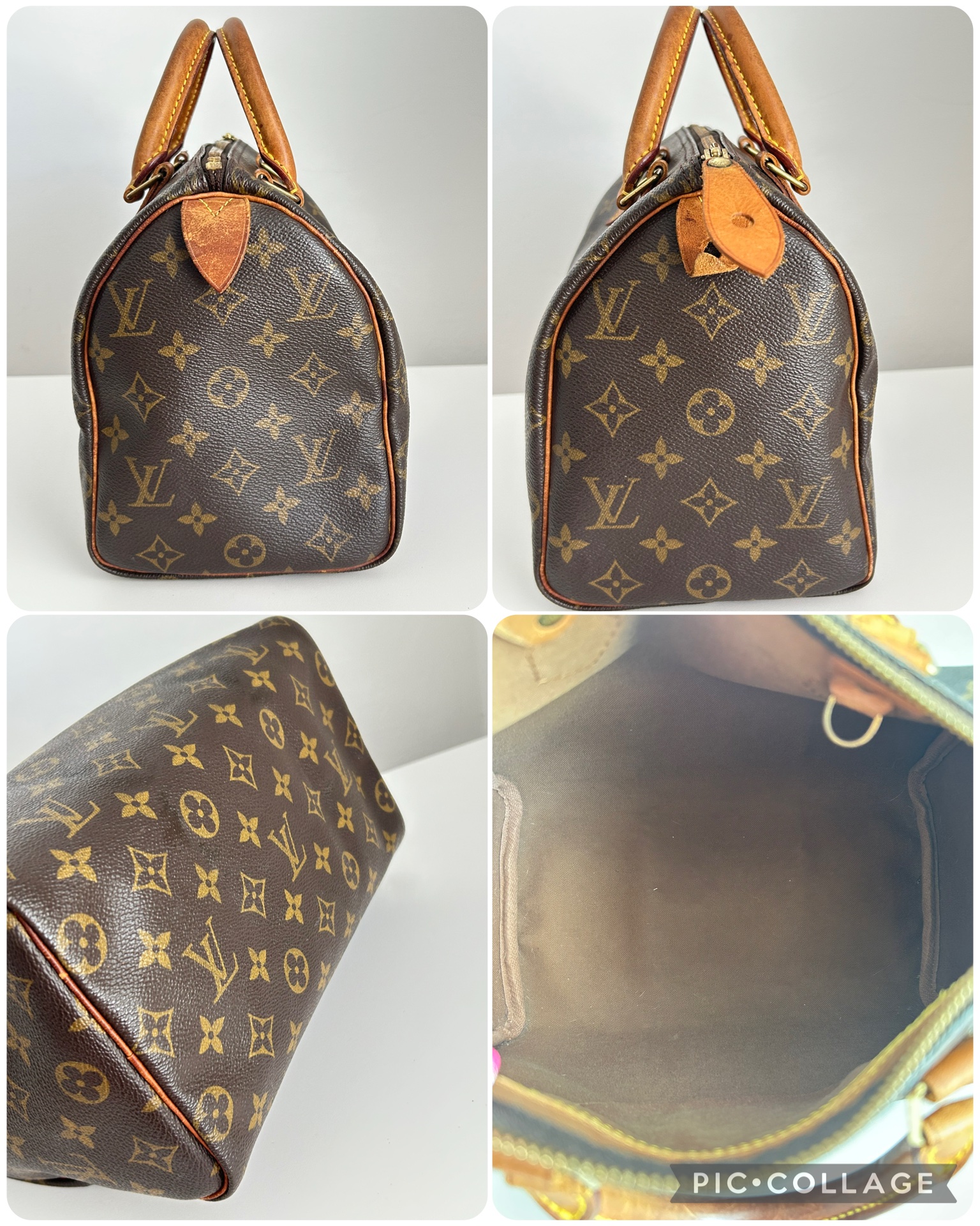 Louis Vuitton Speedy 25 Monogram Made- 1998 - Bag Charm NOT included - Image 5