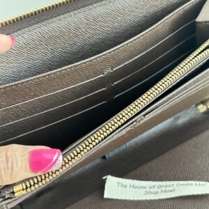 Louis Vuitton Zippy Travel Organizer Wallet DAMIER EBENE - Image 11