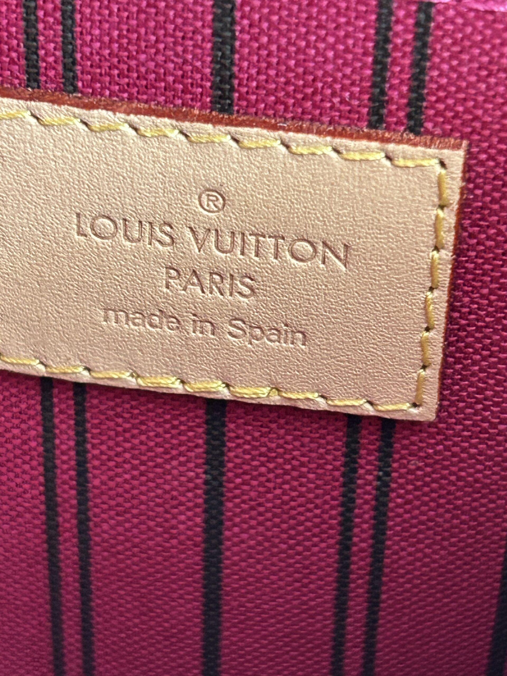 Louis Vuitton Neverfull Wristlet Pochette FUSCHIA Pink - Image 5