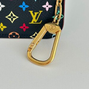 Louis Vuitton Key Cles Pouch Multicolor Black - Image 3