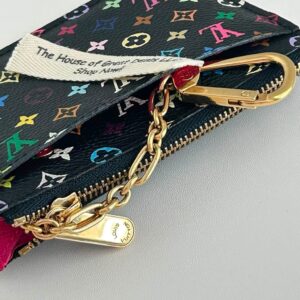 Louis Vuitton Key Cles Pouch Multicolor Black - Image 10