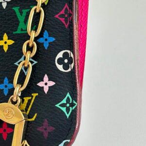 Louis Vuitton Key Cles Pouch Multicolor Black - Image 11