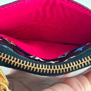 Louis Vuitton Key Cles Pouch Multicolor Black - Image 9